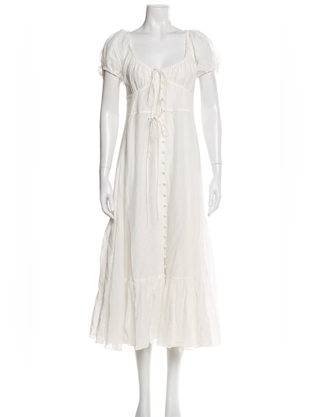 La Ligne Long Angel Flowy Dress Cotton Silk Blend XL